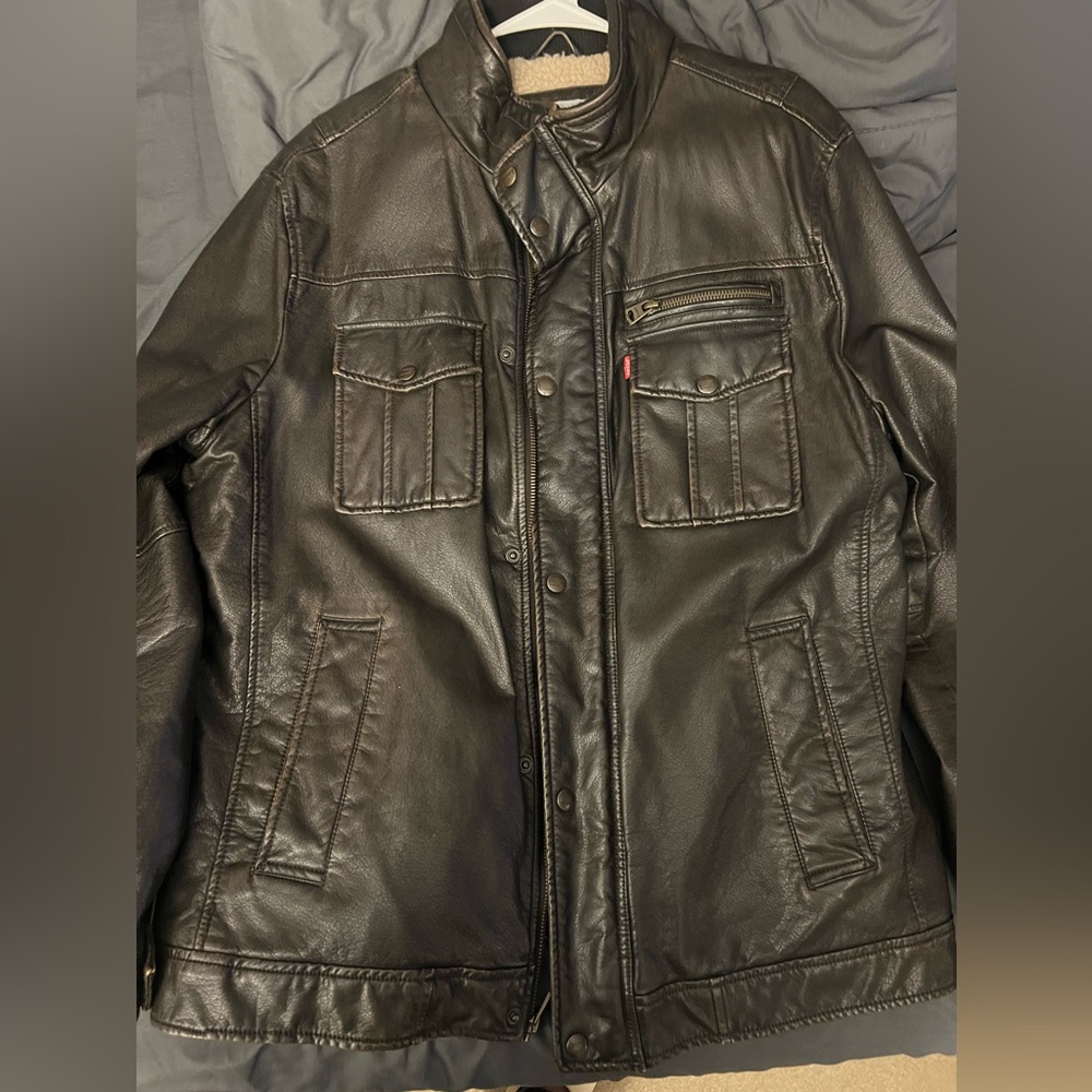 Levi’s Sherpa lined faux leathered jacket